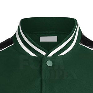 Design Your Own Customized Letterman <b>Jacket</b> with Stand Collar Winter Ready High-quality Quick Dry Breathable Cotton/<b>Wool</b> for <b>Men</b> - Product Image 3