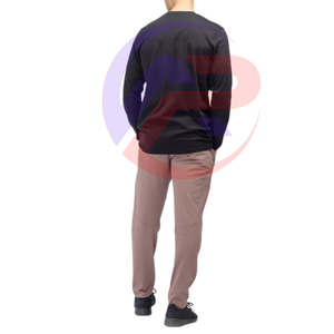 เสื้อเชิ้ตผ้าฝ้ายแขนยาวของผู้ชายผ้าโพลีเอสเตอร์ระบายอากาศได้ดีแห้งเร็วป้องกันรอยยับ - Product Image 3