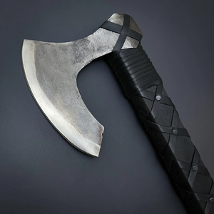 ขวานไวกิ้งแกะสลักแบบกำหนดเองเหล็กกล้าคาร์บอนสูงสำหรับการตัดหนังไม้การดรอปชิปการออกแบบส่วนบุคคลสำหรับ - Product Image 4