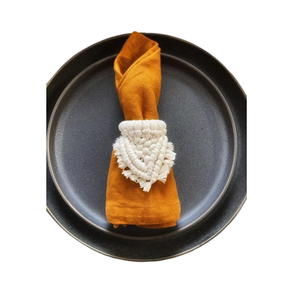 Servilletero de macramé de calidad reutilizable, accesorios de decoración de mesa de comedor de calidad estándar, servilletero de acabado estándar - Product Image 2