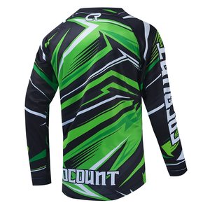 Maillot de motocross personnalisé, respirant, coupe-vent, manches longues, maillot de cyclisme d'équipe avec couleurs et tailles personnalisées - Product Image 2