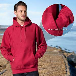 Pull-over en coton épais personnalisé pour hommes, sweat-shirt à capuche de sport décontracté à cordon épais pour l'hiver - Product Image 6