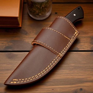 Cuchillo Damasco Skinner de Alta Demanda, Cuchillo de Caza Multifuncional de Hoja Fija Hecho a Mano - Product Image 2