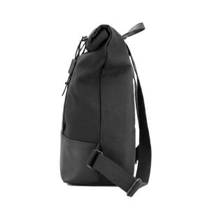 <b>Stylish</b> Vegan Waxed Canvas Leather Trims Vintage Unisex Anti-Theft <b>Waterproof</b> Polyester Lining 20-39L <b>Backpack</b> for Students - Product Image 4
