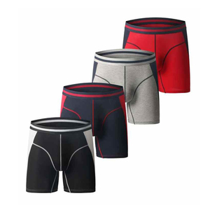 Calzoncillos bóxer de algodón duradero para hombre, venta al por mayor, ropa de gimnasio, calzoncillos transpirables personalizados a la moda para adultos - Product Image 1
