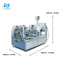 Machine d'emballage rotative multifonctionnelle pour sachets de pâte, ketchup, sauce, machine de remplissage de sachets préformés, machine de remplissage de liquides