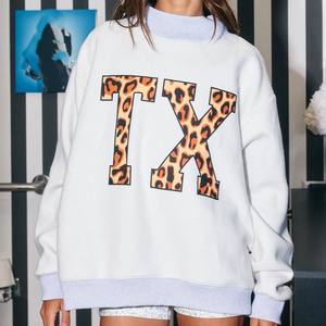 Sweat-shirts en molleton polyester-coton délavé brodé pour femmes, conception personnalisée, logo OEM ODM, usine, vente en gros en vrac - Product Image 6