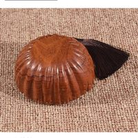Brûleur d'encens en bois de rose, diffuseur d'arômes pour cérémonie du thé, boîte en ébène africain, brûleur d'encens en bois de lotus