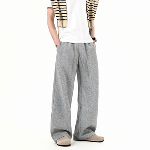 กางเกงขายาวผ้าฟลีซคอตตอนคุณภาพสูงสำหรับผู้ชาย ใส่สบาย ทรงหลวม กันน้ำ ระบายอากาศ เหมาะสำหรับใส่ในชีวิตประจำวัน - Product Image 3