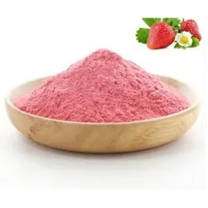 Novo tambor de fibra 25kg frutas 100% natural plantação artificial solvente extrato malaio suco de morango planta em pó