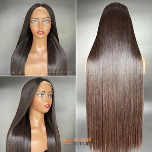 Peluca Vietnamita de Encaje Suizo, Cierre de Color Negro Natural Recto, Densidad 200%, Extremo Completo, Suave y Sedoso, Mega Oferta - Product Image 6