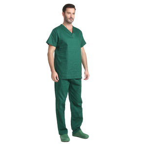 Nuevo Estilo de Uniformes Médicos para Hombre, Conjuntos de Uniformes de Enfermería Modernos y Elegantes, Venta al por Mayor, Personalizados, Manga Corta, Spandex, Twill Needle - Product Image 2