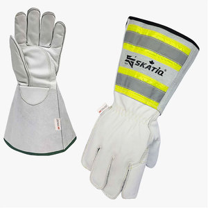 Skatiq Guantes de soldadura de cuero de vaca Premium con 6,25 puños forrados originales para mayor comodidad y protección - Product Image 1