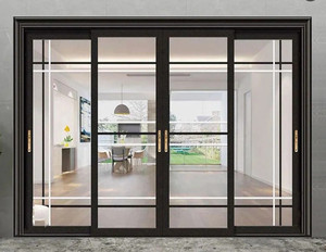 Portes d'entrée Aluminium Prix compétitif Style de luxe Immeuble de bureaux Support Oem Emballage personnalisé de l'usine du Vietnam - Product Image 6