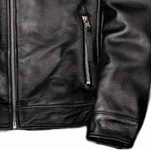 Veste en cuir pour homme personnalisée, légère et douce, avec doublure respirante, coque extérieure lisse et ajustement ergonomique parfait - Product Image 5