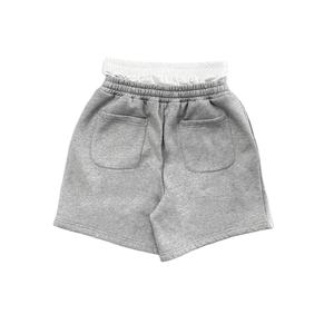 Último diseño de moda de alta calidad de los hombres de Color sólido puro 100% pantalones cortos de algodón de doble cintura French Terry Sweat Shorts para hombres - Product Image 2