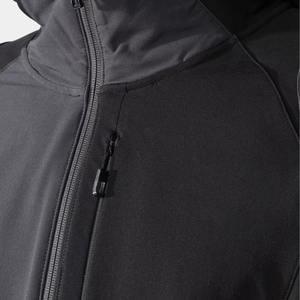 Veste de randonnée respirante coupe-vent en softshell pour homme, fermeture éclair intégrale, poches latérales, veste softshell d'hiver pour homme avec capuche - Product Image 6