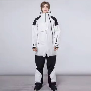 2025 haute qualité mode hommes femmes Ski costume une pièce imperméable neige porter personnalisé une pièce Ski costume pour les femmes - Product Image 2