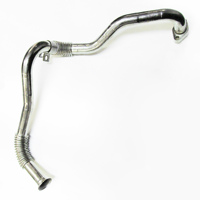 Tuyaux d'échappement en acier QSP modèle EGR132, ajustement universel, pour Daily/S Class S 63 AMG 4-MATIC, épaisseur 1,2 mm, poli miroir