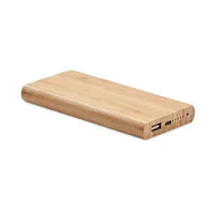 Batería Externa Ecológica Arena C Bamboo de 6000 mAh para Dispositivos, Bancos de Energía Ecosostenibles Promocionales - Product Image 5