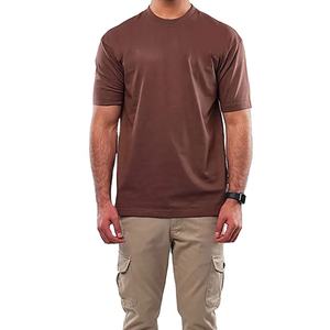 Meilleure qualité 100% coton vierge T-shirts pour hommes col rond manches courtes impression personnalisée poids lourd 210g maillot écologique OEM - Product Image 2