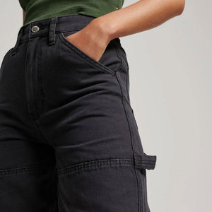 Pantalones vaqueros holgados transpirables para mujer, pantalones vaqueros de talla grande de alta calidad para mujer, servicio OEM con logotipo personalizado - Product Image 5