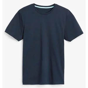 T-shirt de haute qualité pour homme et unisexe, basique bleu marine, 100% coton peigné - Product Image 1