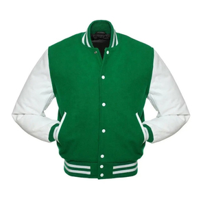 แจ็กเก็ตเบสบอลสำหรับผู้ชายและผู้หญิงแจ็กเก็ตผ้าคอตตอนธรรมดาแบบสั่งทำ - Product Image 2