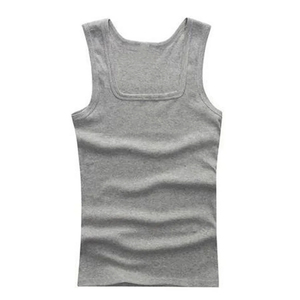 Camiseta sin mangas de algodón 100% para hombre, ropa de gimnasio transpirable con logotipo personalizado, servicio OEM, camiseta sin mangas, ropa - Product Image 3