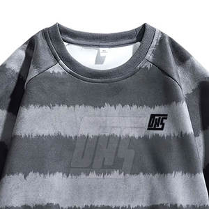 Sweatshirts classiques pour hommes Vêtements de sport respirants légers mélangés en coton pour l'extérieur et le fitness - Product Image 5