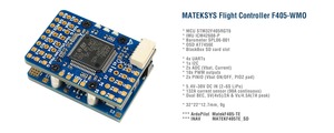 เครื่องควบคุมการบิน F405-WMO mateksys ICM42688P STM32F405 Baro <span class=keywords><strong>OSD</strong></span> 10x PWM 4X uarts 2-6S สำหรับโดรนขนาดเล็ก VTOL แบบปีกคงที่ - Product Image 4