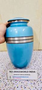 Urna Americana de Metal con Cordón, de Aluminio, con Bolsa de Terciopelo Personalizada, Impresión de Logotipo, Capacidad de 220 Pulgadas Cúbicas, Brassworld - Product Image 3