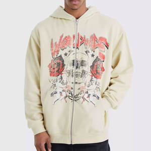 Fabricants de sweats à capuche pour hommes Sweats à capuche pour hommes personnalisés Streetwear Sweats à capuche vintage vieillis à l'acide surdimensionnés - Product Image 1