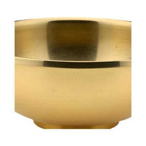 Haute qualité coréen rond doré en acier inoxydable saladier cuisine Restaurant métal fruits légumes outils - Product Image 3