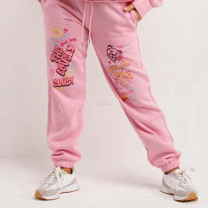 Nuevo diseño de alta calidad, chándales para mujer, ropa de calle para mujer, ropa deportiva para gimnasio, conjunto de chándal de invierno de lana personalizado para adultos para niña - Product Image 2