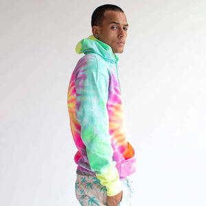 Sudadera con Capucha Extra Grande Personalizada para Hombre, Transpirable, con Estampado Tie-Dye, Estilo Desgastado, de Algodón French Terry, de Alta Calidad - Product Image 2