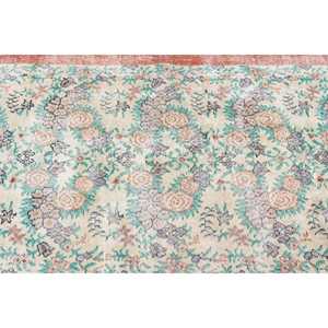 Tapis turc à accents marocains 3,6x6,3 pi (109x193 cm), tapis vintage marocain rouge - Product Image 5