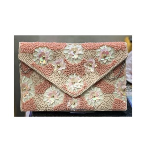 Bolso de mensajero con cuentas de algodón PU hecho a mano para mujer bohemio bordado nuevo embrague de hilo para compras de fiesta de noche de playa - Product Image 4