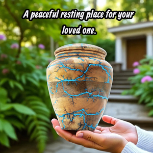 Urna de cremación de madera de mango hecha a mano, diseño de quemadura Fractal, caja de recuerdo conmemorativa para cenizas de adultos, urna de cremación decorativa para cenizas - Product Image 6