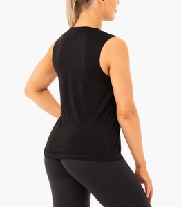 Women's Professional Custom Made Hip Hop Jersey Gym Workout Fitness Tank <b>Top</b> Quick Drying Breathable Fabric Front Custom Colors - Product Image 4