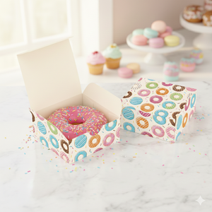 Custom CMYK Printed <b>Food</b> Grade Recycled Materials UV Coating Embossing Candy Pastries Sushi Donuts Packaging <b>Boxes</b> - Product Image 4