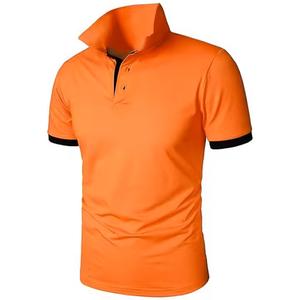 Unisex Custom Made 100% Cotton for Polo T-<b>Shirts</b> Solid Pattern Canvas Short Sleeve Blank Design with Logo for <b>Men</b> Wholesale - Product Image 2