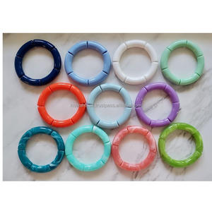 กำไลข้อมืออะคริลิกดีไซน์ทันสมัยทำด้วยมือมีหลายสีเลือกได้ตามต้องการเครื่องประดับแฟชั่นใหม่ล่าสุด - Product Image 5