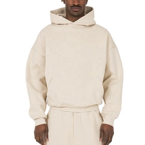 Sweat à capuche de luxe de haute qualité avec impression bouffante pour hommes, pull 100% coton, épaules tombantes, épaules tombantes, pull Boxy surdimensionné, vente en gros - Product Image 1