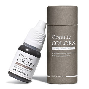 Encre de tatouage organique manuelle Lashmonster Ombre Color 205 Marron Sirop Pigments semi-permanents pour microblading Maquillage permanent pour - Product Image 1