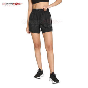 Pantalones cortos para correr para mujer con tela de secado rápido y cintura con cordón para un rendimiento activo Pantalones cortos para correr ligeros para mujer - Product Image 1