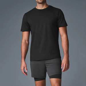 GAF เสื้อยืดคอกลมสำหรับผู้ชายผ้าคอตตอน100ขนาดใหญ่พิเศษปรับแต่งโลโก้พิมพ์ดิจิตอล220 GSM โลโก้แบบเรียบ - Product Image 1