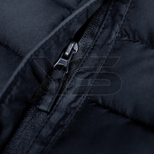 Winter Puffer <b>Jacket</b> with Stand Collar Zipper Front Solid Color <b>Smart</b> Casual Style Sleeveless Bubble <b>Jacket</b> With Custom Logo - Product Image 3