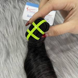 Cheveux Humains Remy Vietnamiens de Luxe de Qualité Supérieure, Doux et Soyeux, Double Trame, Style Ondulation Naturelle, Vente en Gros, Ondulation Faite à la Machine, Décolorés, 100g - Product Image 4