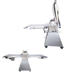 Laminadora de masa para panadería, 2 vías, fácil de operar, cuerpo y rodillo de acero inoxidable, equipo de panadería, soporte técnico en vídeo, marca Kien An - Product Image 1